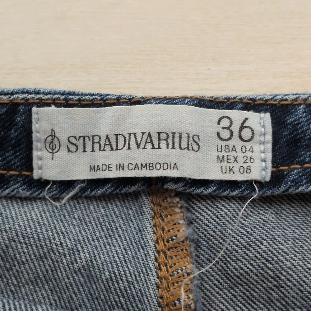 Stradivarius Dark Blue Denim Skort Size US 4 - Picture 5 of 5
